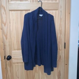Croft & Barrow blue open front cardigan sweater size 1X